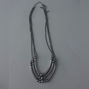 3/20$ Silver Beaded Necklace